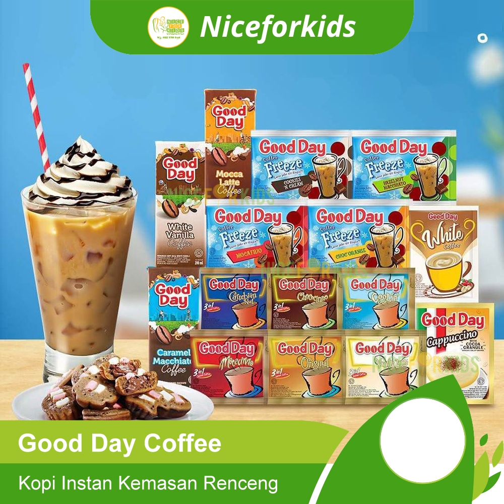 

Good Day Coffe / Good Day Freeze / Good Day Latte / Kopi Instan Renceng