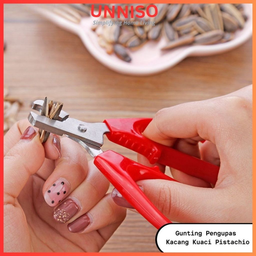 UNNISO - Gunting Pengupas Kacang Kuaci Pistachio