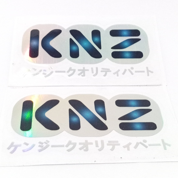 

STICKER KNZ (BIRU) STICKER PROMO KNZ STIKER
