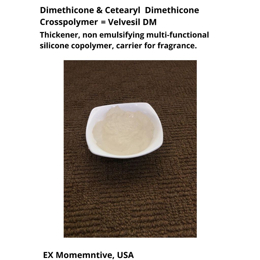 Dimethicone & Cetearyl Dimethicone Crosspolymer = Velvesil DM ex momentive USA
