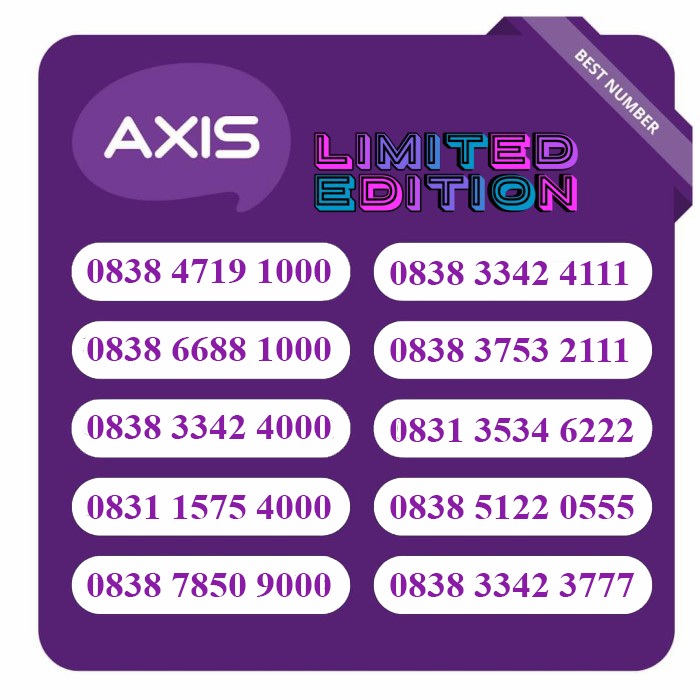 Nomor Cantik AXIS 11 DIGIT - Axis Nomor Cantik Premium