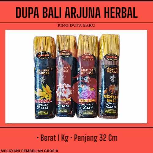 Dupa Bali Arjuna Herbal 1 Kg Aneka Aroma
