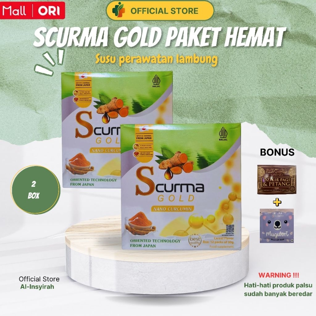 

SCURMA GOLD Minuman Susu Ekstrak Kunyit & Jahe