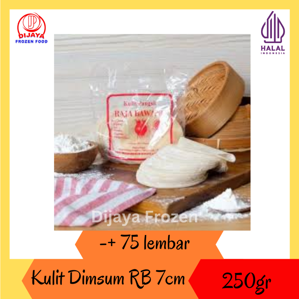 

Kulit Dimsum, Siomay, Gyoza & Dumpling RB - Kulit Raja Bawang Ukuran 250gr