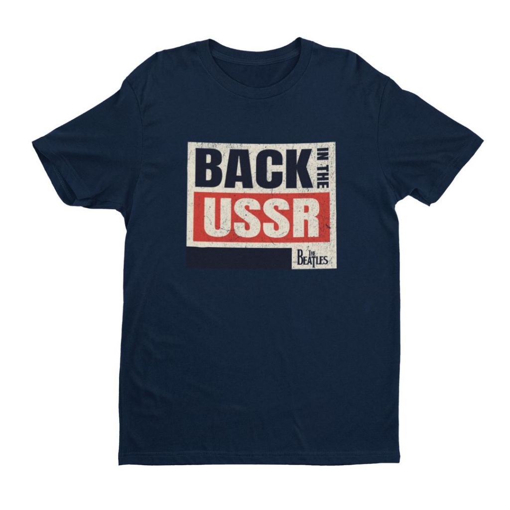Kaos Back in The USSR Vintage Navy Blue