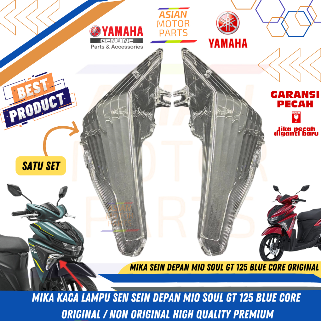 Mika Sen Lampu Sein Depan Yamaha Mio Soul GT Blue Core 125CC F1 LED 2015 Harga 1 Set