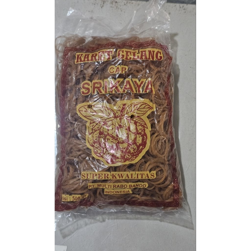 

Karet Gelang cincin merek srikaya isi 500gr