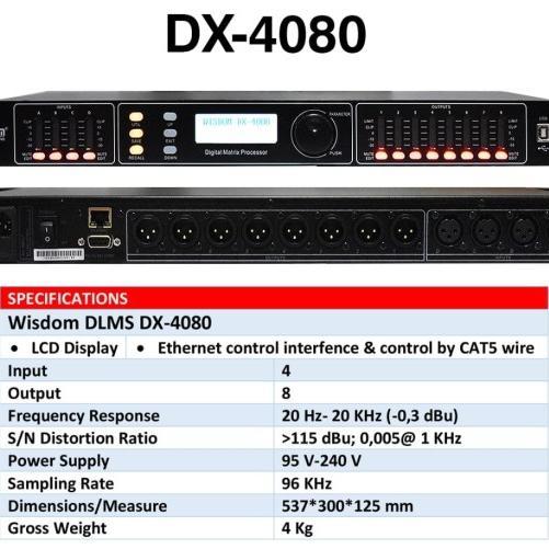 Speaker Management Wisdom DX4080 DLMS Wisdom DX4080