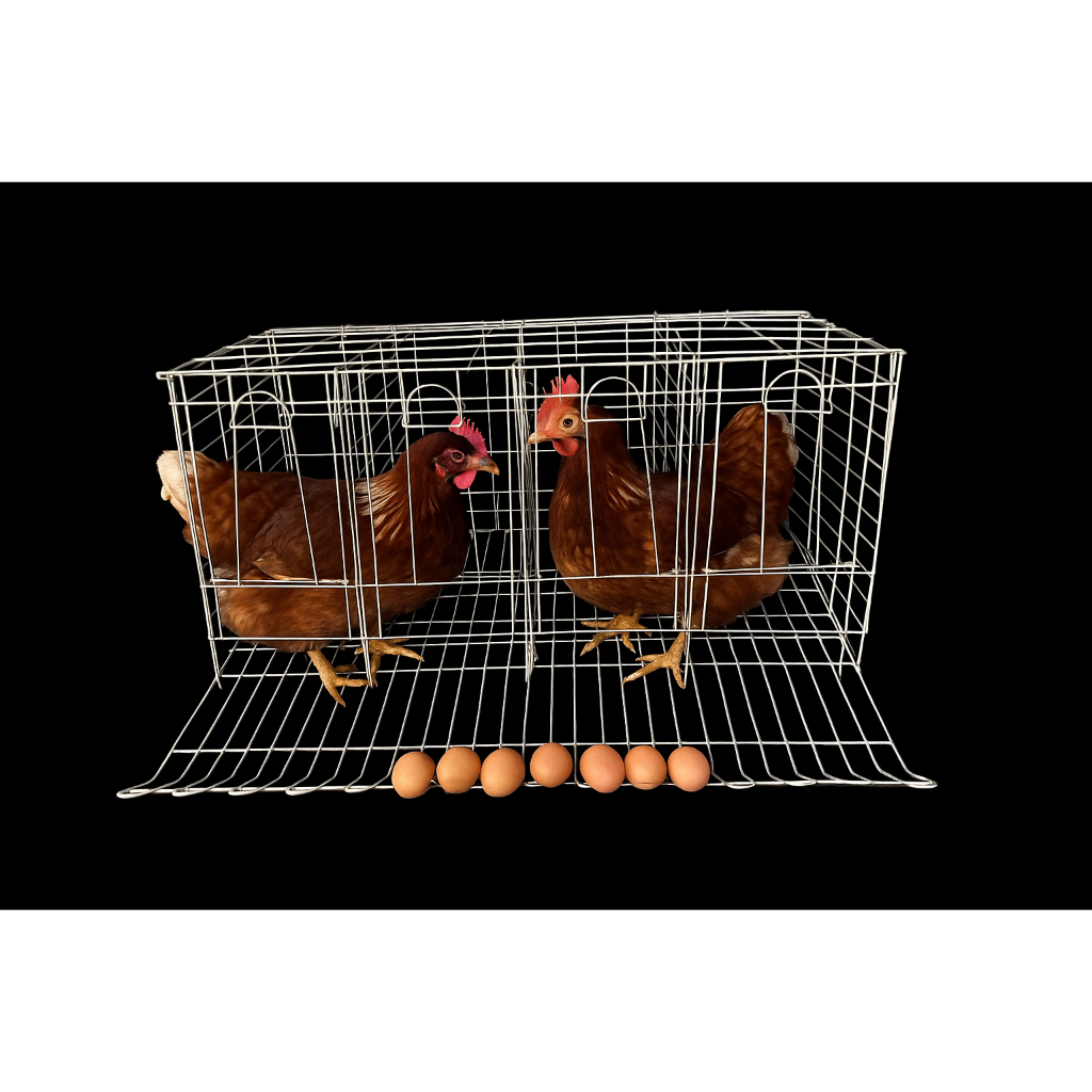 kandang ayam petelur 4 pintu 8 ayam ready