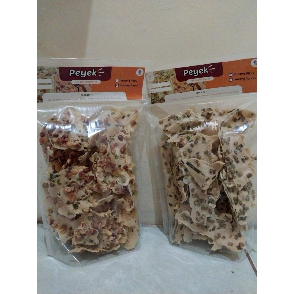 

PEYEK PREMIUM - Kacang Hijau (200 gr) | Dari tepung MOCAF, Gurih, Renyah, Sehat