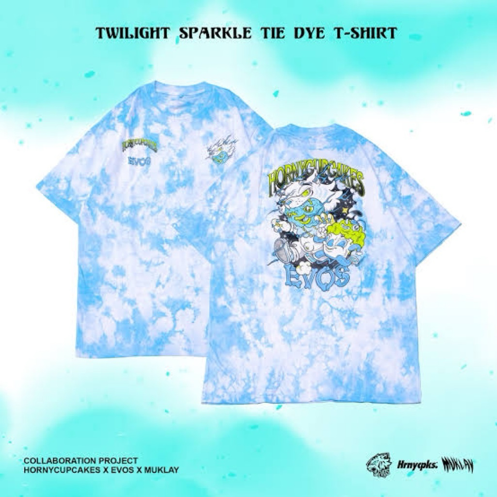 Hornycupcakes X Evos X Muklay - Twilight Sparkle Tie Dye T-Shirt