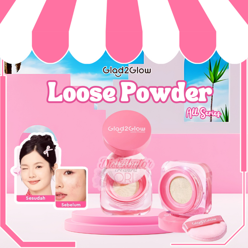 GLAD2GLOW - Perfect Blur & Cover Loose Powder 00 MILKSHAKE / 02 CUPCAKE