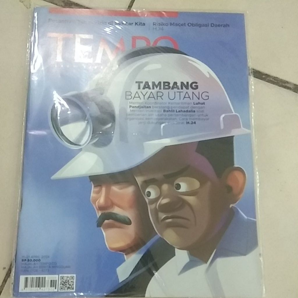 majalah tempo tambang bayar utang
