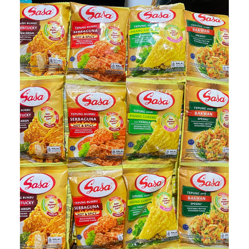 

Sasa Tepung Bumbu 70gr x 10renceng