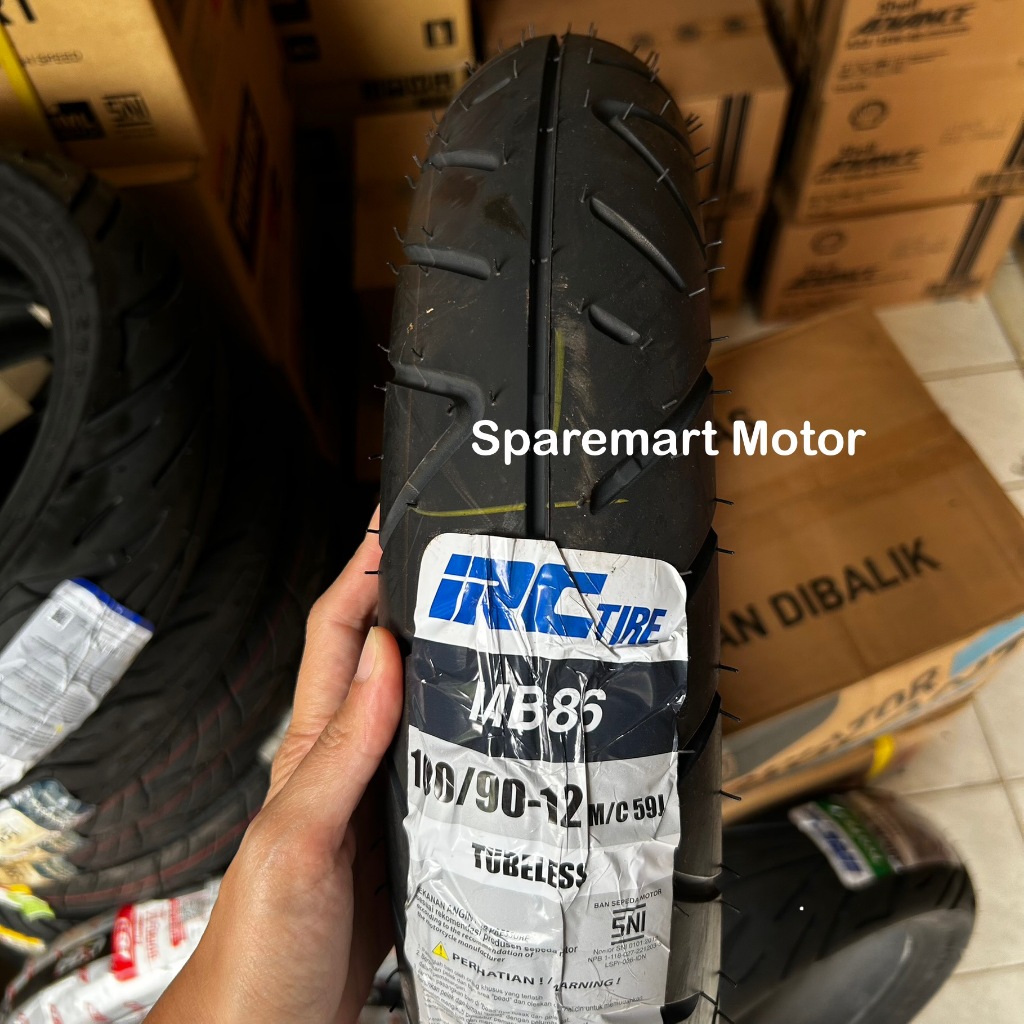 Ban Luar Tubeless 110/90-12 IRC | Ban Depan Belakang Motor Matic Ring 12 | ORIGINAL