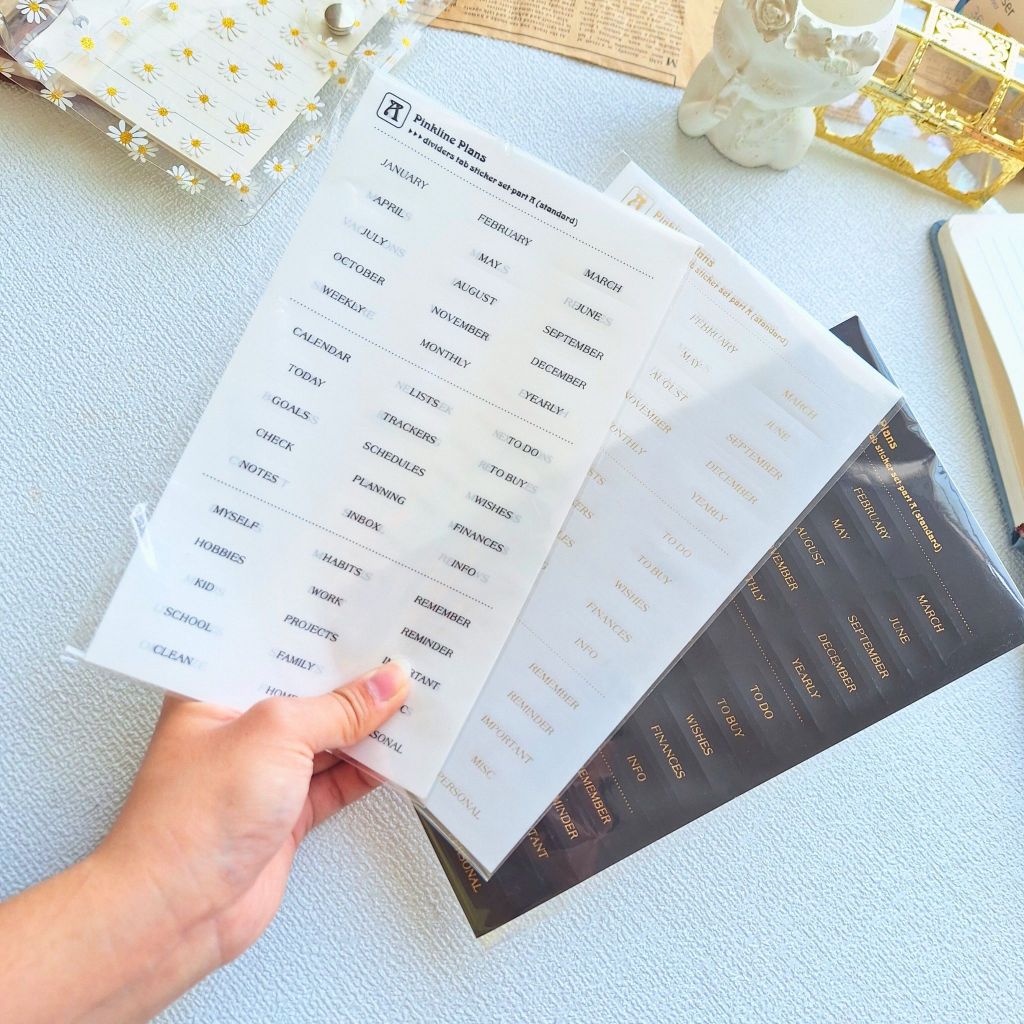 

STICKER TAB LABEL PLANNER — Organizer Stylish & Praktis!