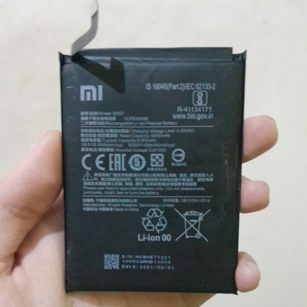 copotan batre poco x3 nfc second original