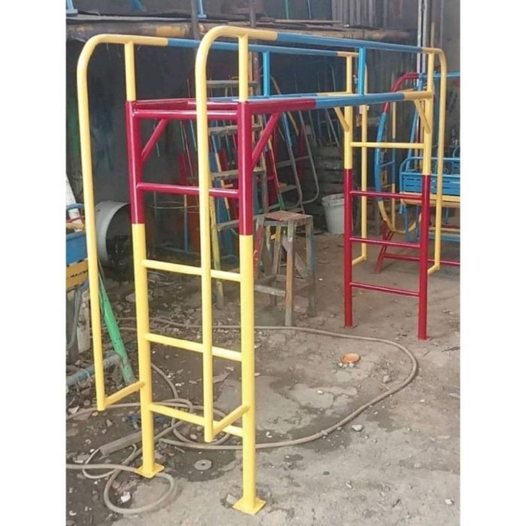 Monkey Bar Tangga Panjat Anak Tk Besi Model 2