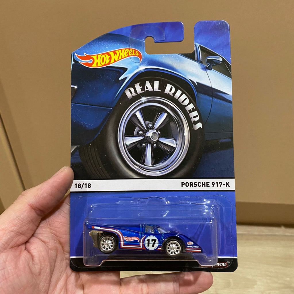 Hotwheels Porsche Real Riders 917 K biru blue