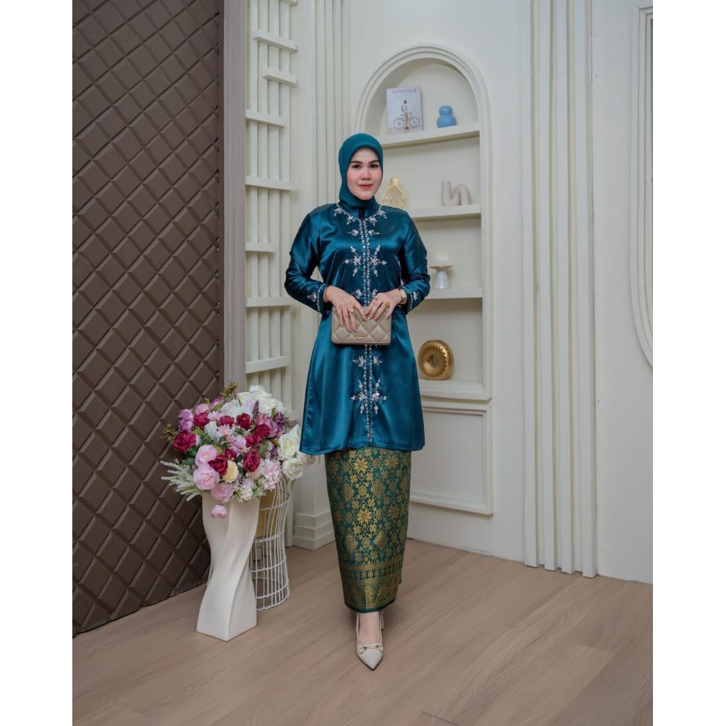 New setelan tunik payet malaysia / setelan baju kurung tunik payet malaysia / baju kurung payet / ba