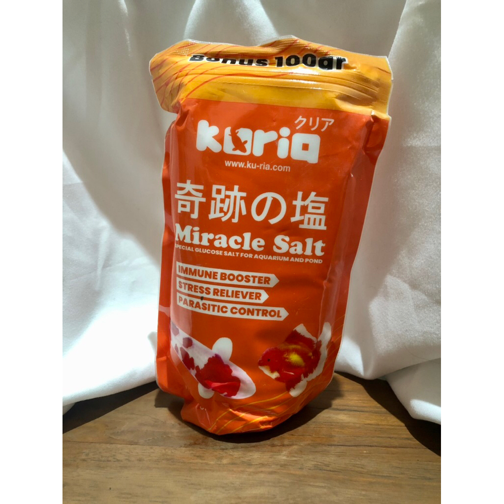 GARAM KURIA MIRACLE SALT AQUARIUM KOLAM AIR TAWAR IKAN AIR TAWAR TURTLE KURA KURA AMBON IKAN KOI IKA
