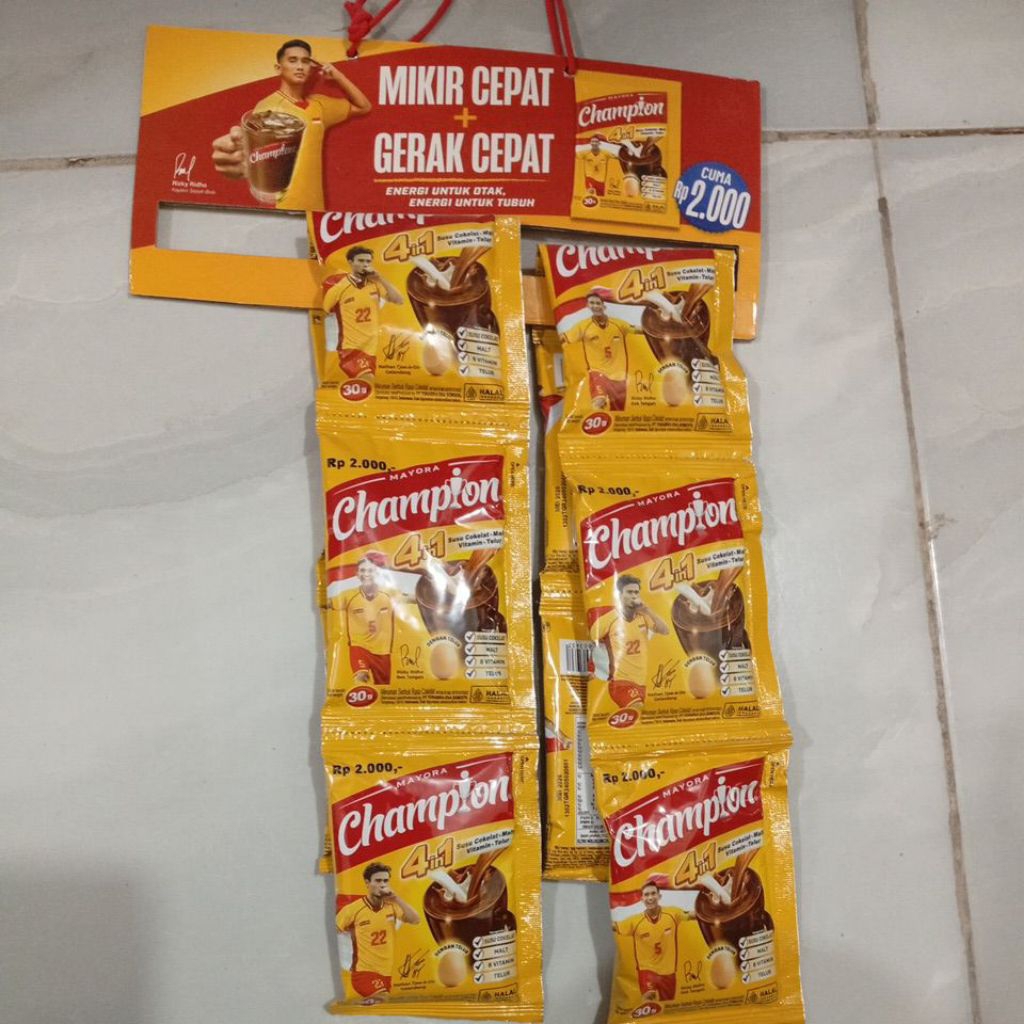 

champion 4in1 susu cokelat malt renceng