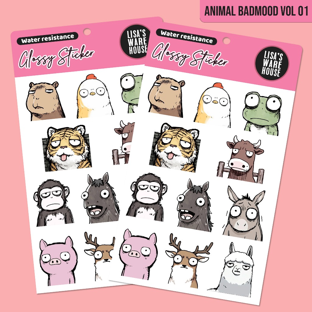 

Sticker Animal Bad Mood Volume 01