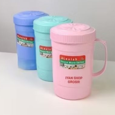 mug plastik 1liter gelas plastik jumbo gelas plastik jumbo tutup