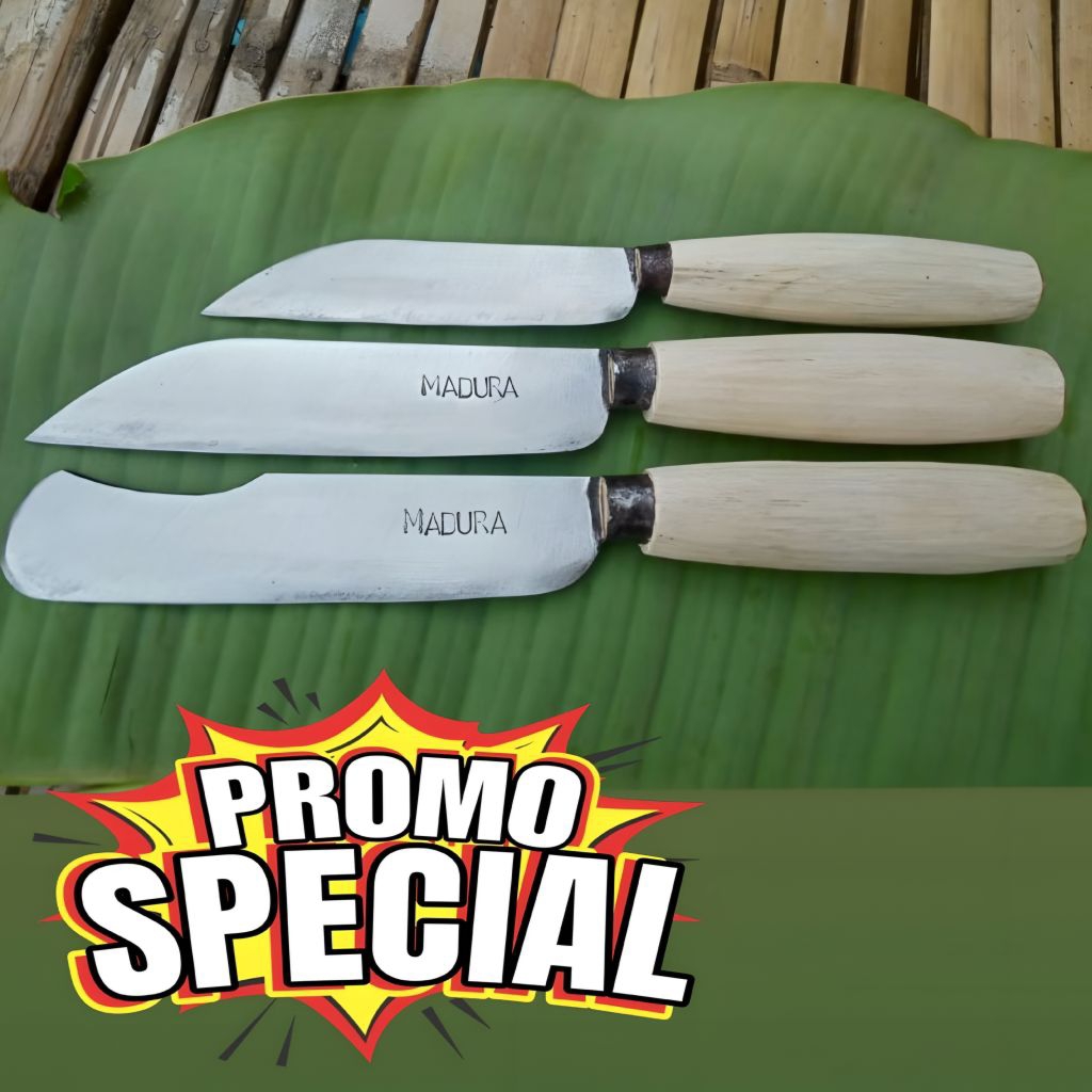 Pisau Dapur Plat Baja Asli Madura