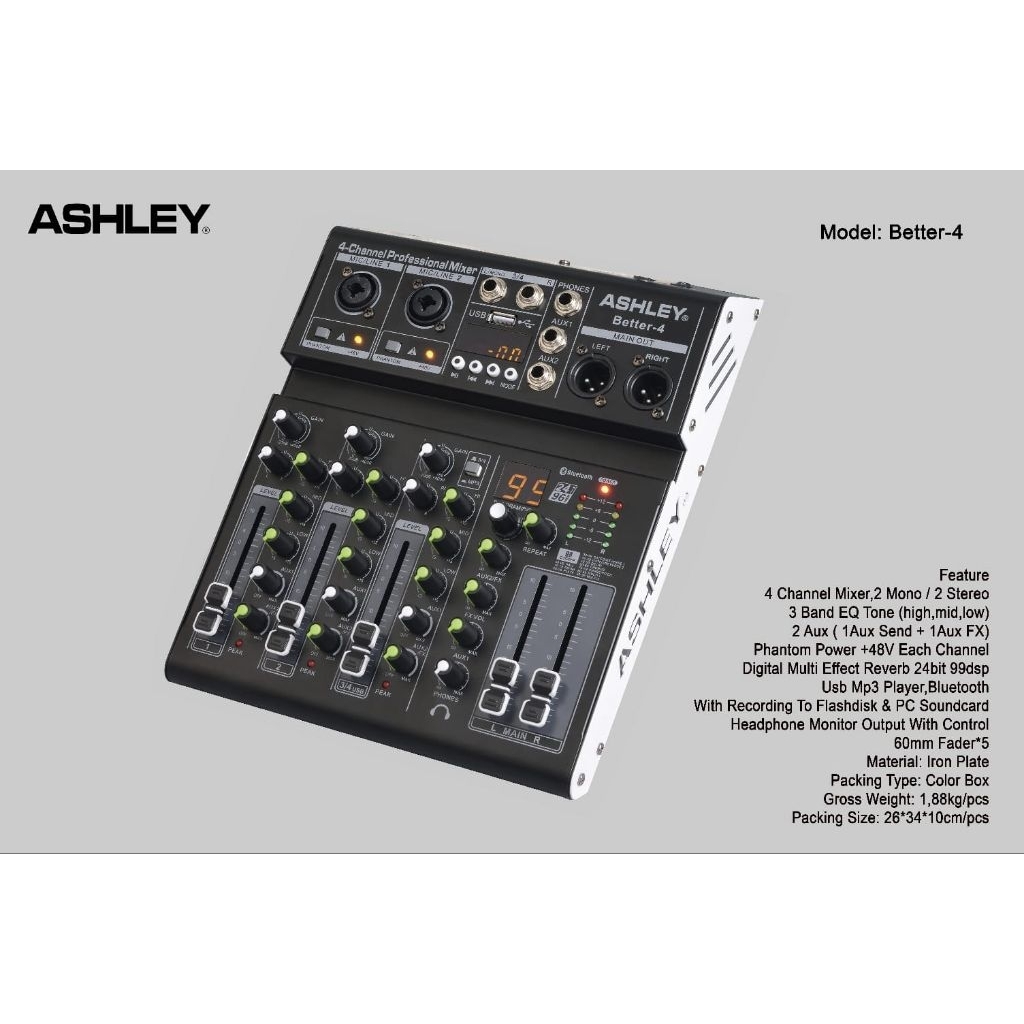 mixer audio ashley better 4  mixer ashley better4 original