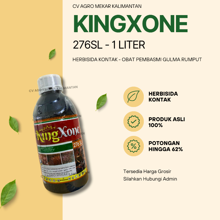 KINGXONE 276SL Herbisida Kontak 1 Liter MURAH