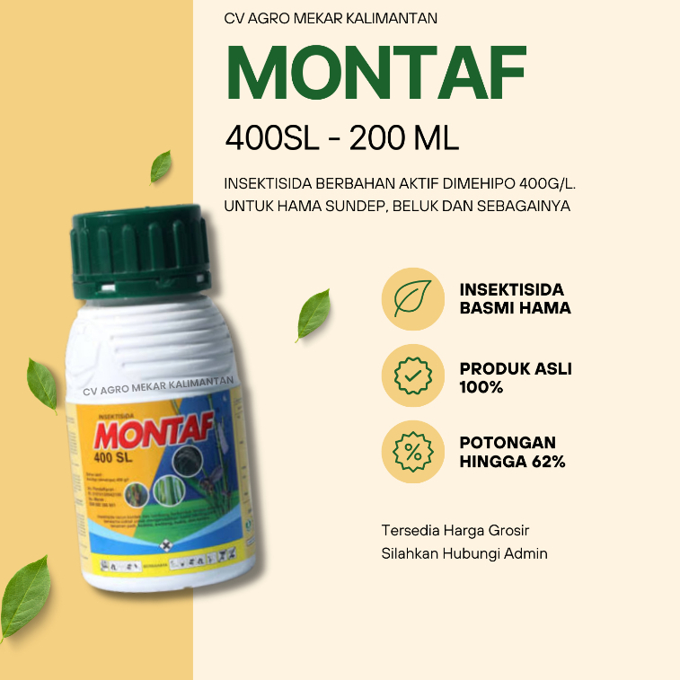 MONTAF 400SL Insektisida Pembasmi Hama 200 ML