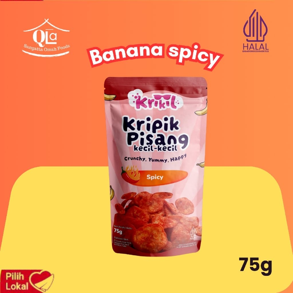 

KRIKIL BANANA SPICY/KERIPIK PISANG PEDAS/KRIPIK PISANG PEDAS