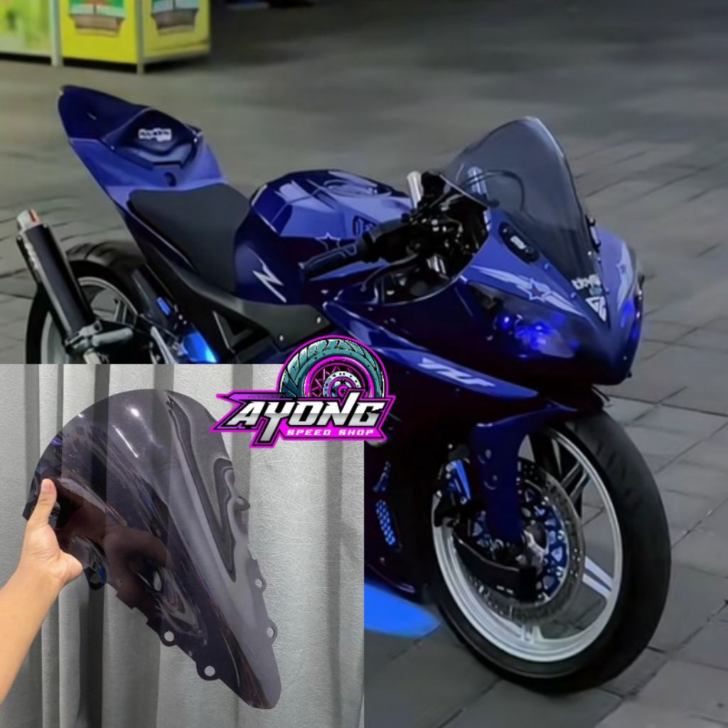 Visor Yamaha New R15 V2 Tahun 2015 - 2017 Model Jambul Super Jenong