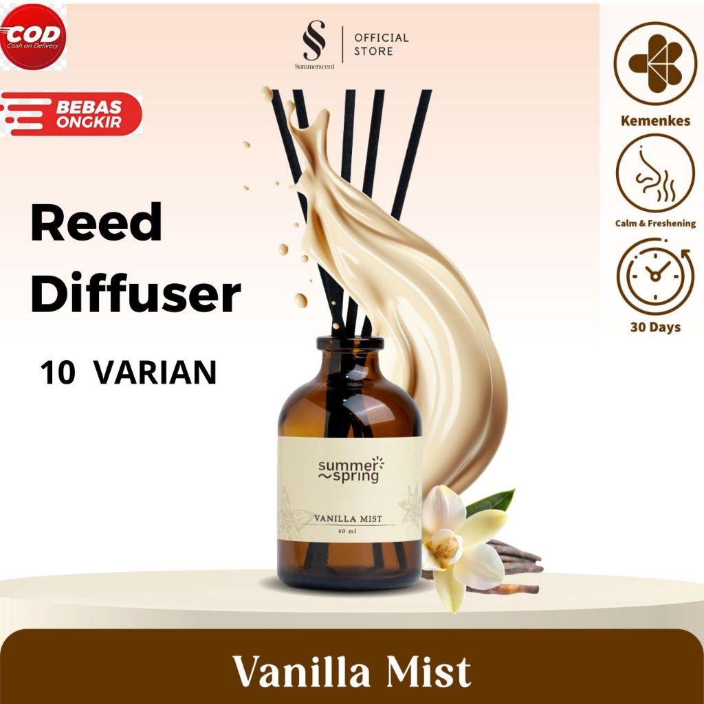 Pewangi Ruangan/Diffuser Aromatherapy/Pengharum Ruangan Kamar Tidur Aroma Caramel Bioskop Vanilla