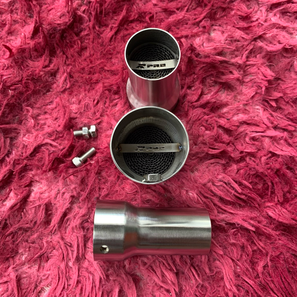 R-PRO DB Killer Single Filter Type OUTLET (Ujung Silencer) Semi Katalis Catalytic Peredam Suara Knal