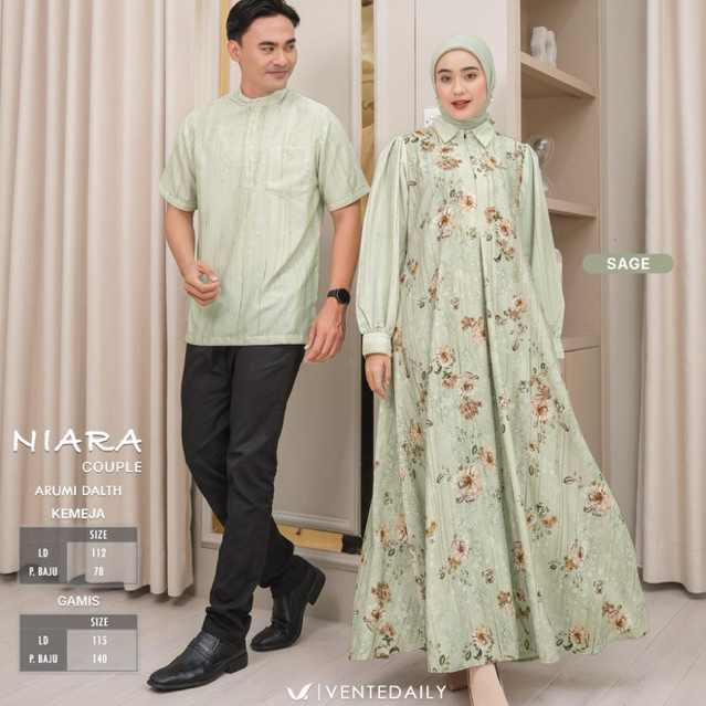 NIARA COUPLE VENTE VENTEDAILY / NIARA VENTE SARIMBIT AYAH IBU SARIMBIT FAMILY KELUARGA GAMIS IBU KOK