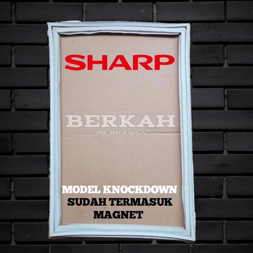 GASKET karet kulkas sharp KNOCKDOWN 105 X 50 CM