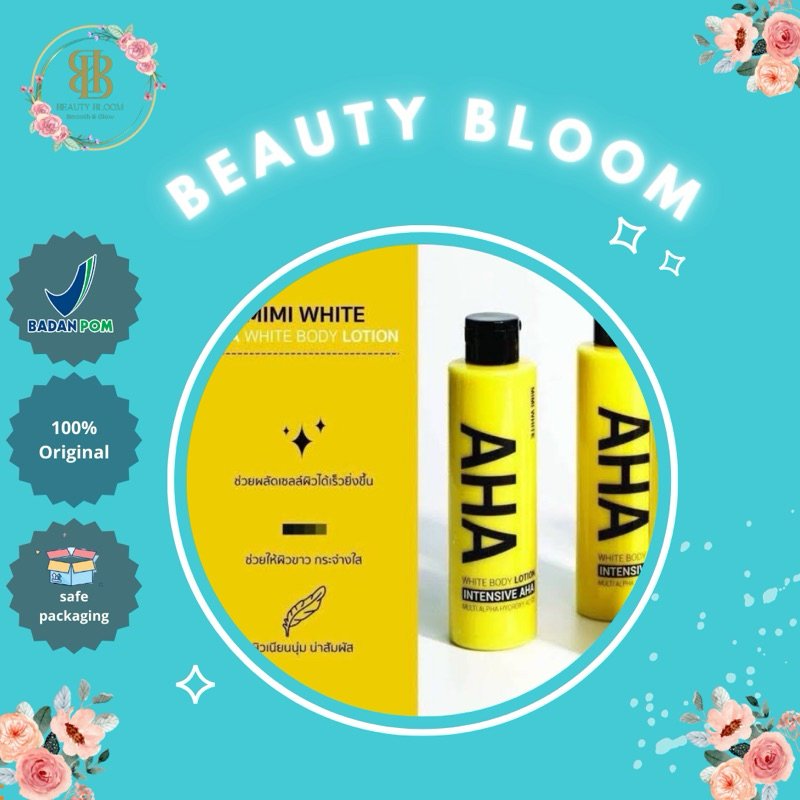 AHA MIMI WHITE NIACINAMIDE //  AHA BODY LOTION