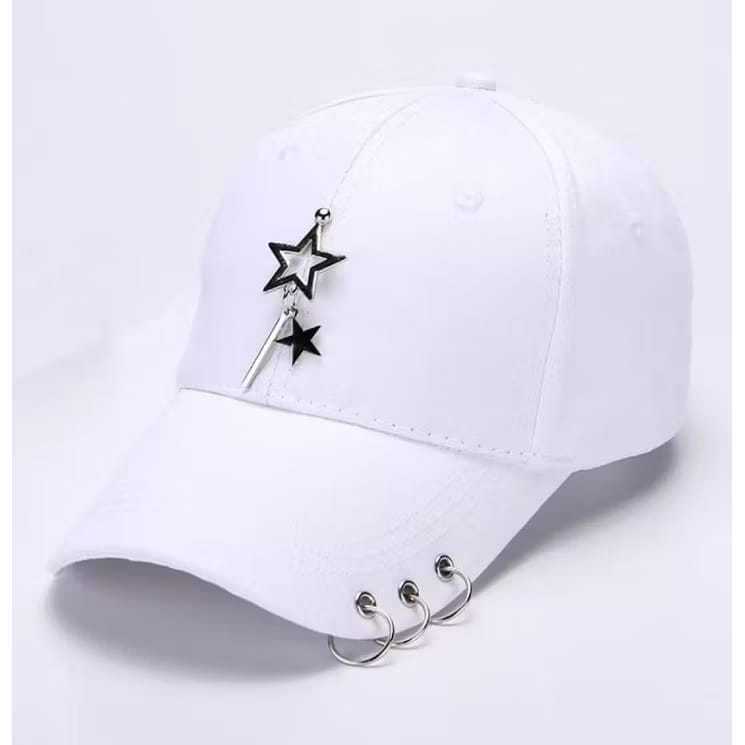 topi cincin gantungan bintang topi anting bintang topi Baseball ring anting