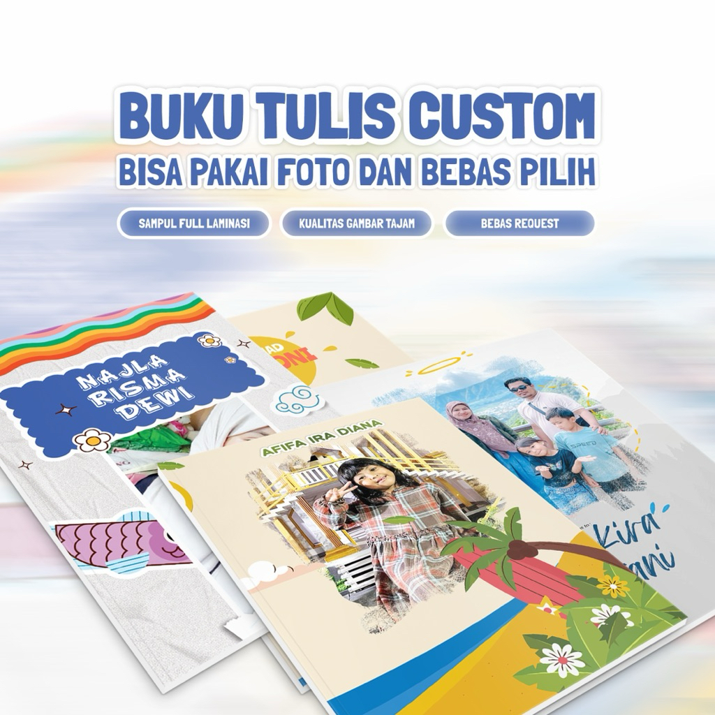 

BUKU TULIS CUSTOM - Bebas Reques