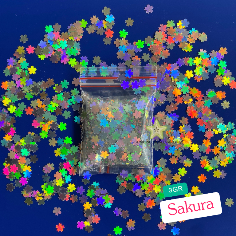 

Glitter Shaped Holo Sakura 3gr Cherry Blossom Flower Bunga Kelopak Tempelan Estetik Aesthetic Hias Tempel Dekorasi Kilauan Taburan Berkilau Beautify Beauty Cute Lucu Variasi Bentuk Shiny Tabur DIY Gliter Blimbing Indah Sablon Malang