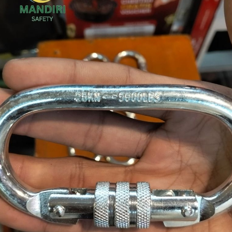 CARABINER 25 KN SAFETY FOR CLIMBING / CARABINER 25 KN PANJAT TEBING