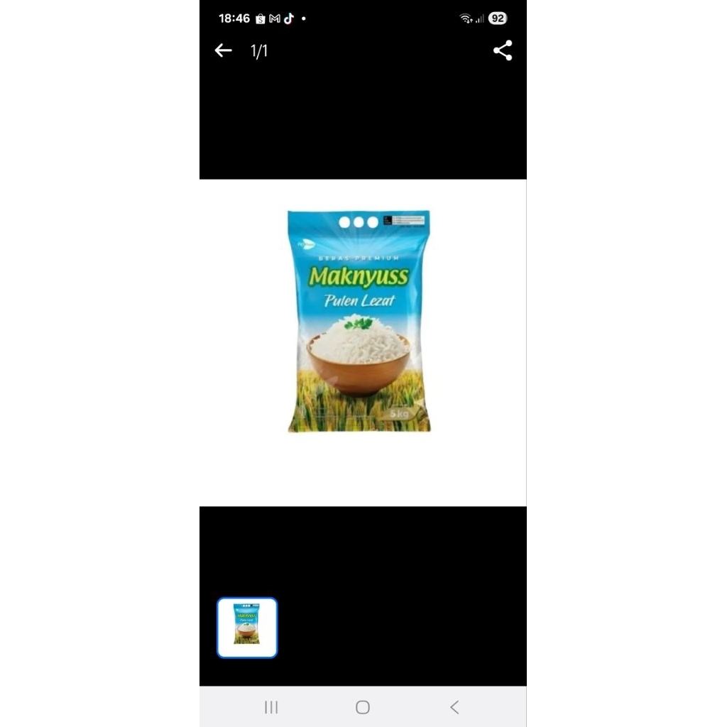 

Beras Premium Maknyus kemasan 5kg