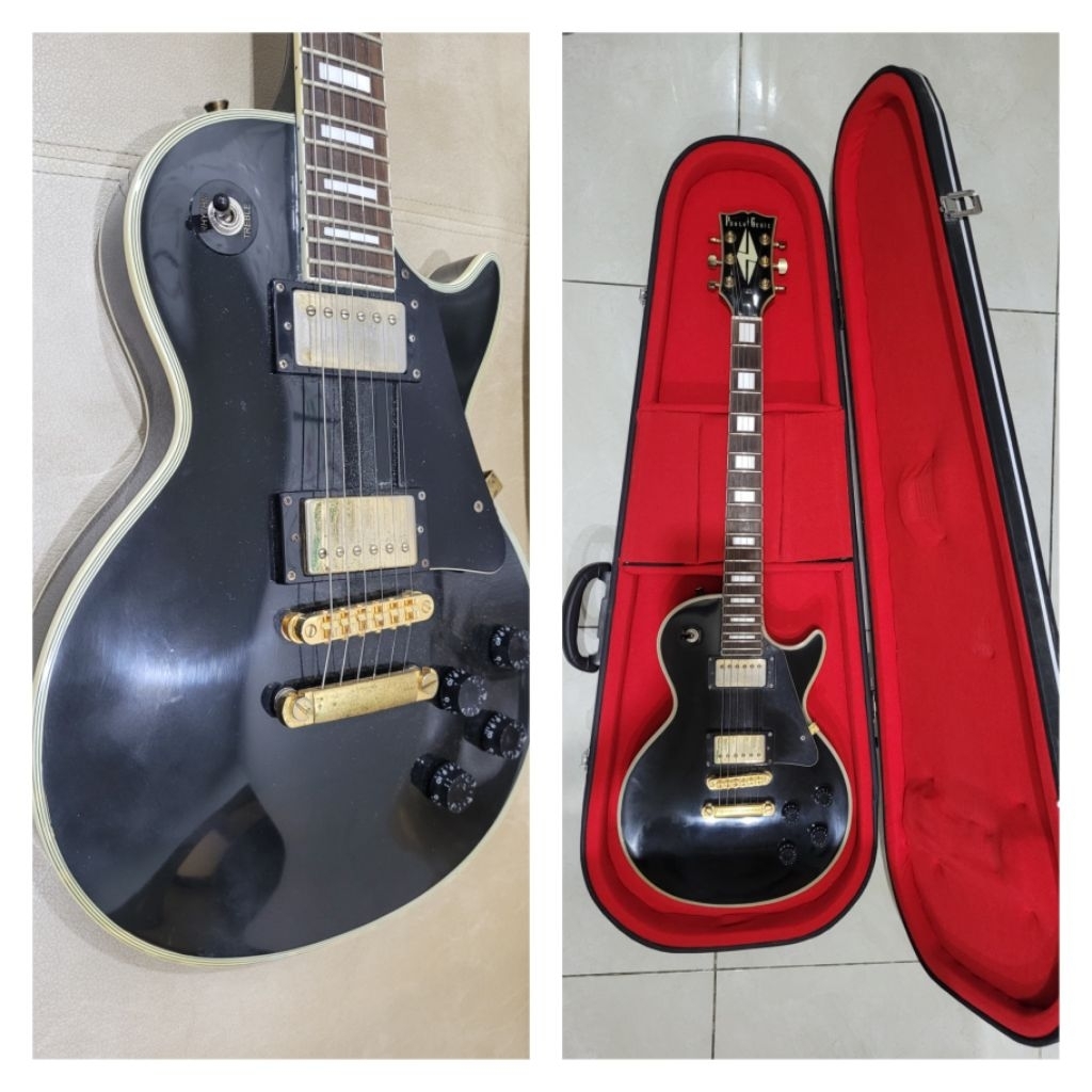 LES PAUL LP Black Beauty PHOTOGENIC Guitar Gitar JAPAN Jepang Domestic Market with Hardcase Not Gibs