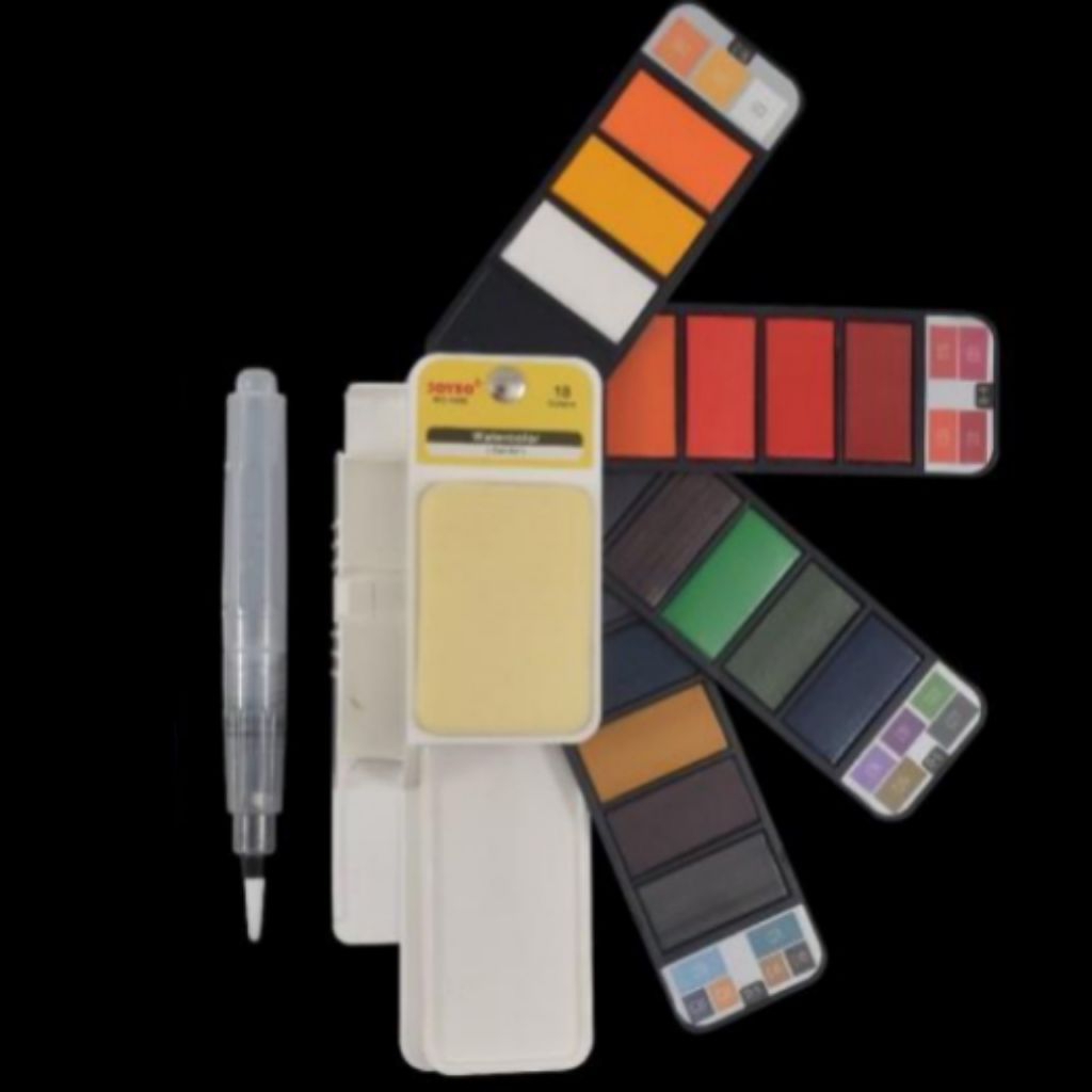 

18 Color Cat Air Warna Eighteen Watercolor