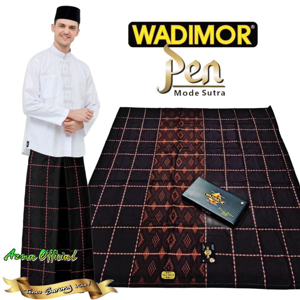 Sarung Wadimor PEN Mode Sutra Songket Timbul Dewasa