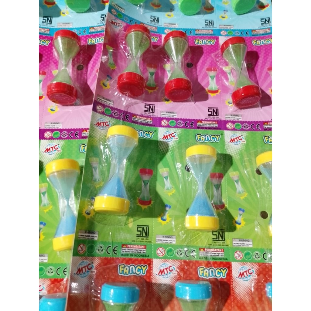 Mainan jam pasir warna warni/jam pasir mainan