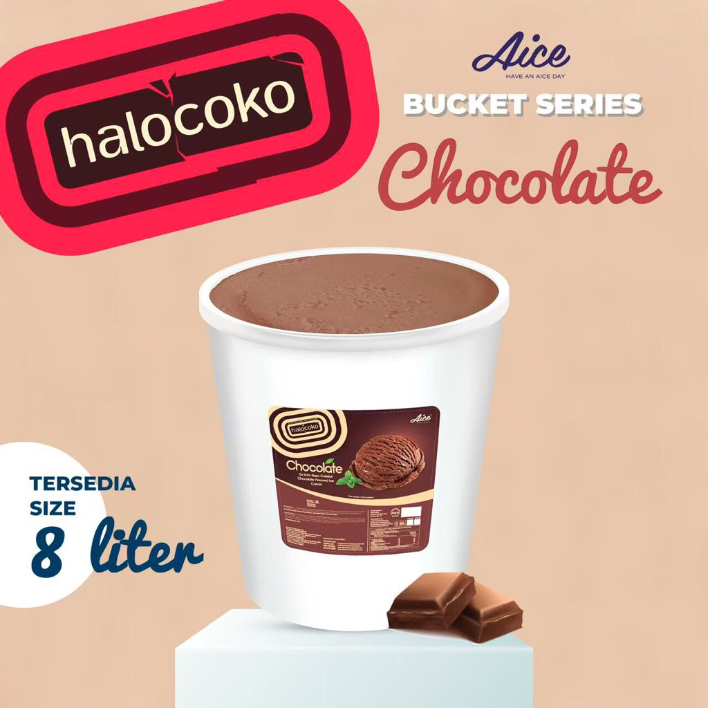 

Aice Chocolate Halocoko Depok Bucket 8 liter Emberan Bulky Ember Ekonomis Best Seller Coklat Ice Cream Es Krim Dessert Ukuran besar Harga Terjangkau Cocok Untuk Segala Acara Gift Hadiah Hajatan