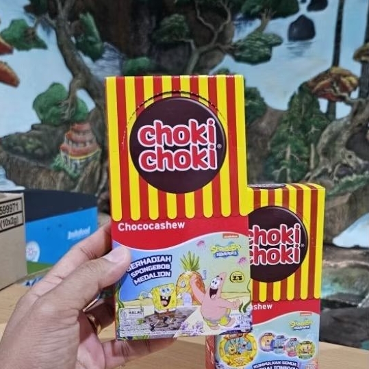 

ED 01.26 BOX 180GR - CHOKI CHOKI ISI 20 PCS COKLAT PASTA RASA CHOCO CASHEW / CHOCASHEW
